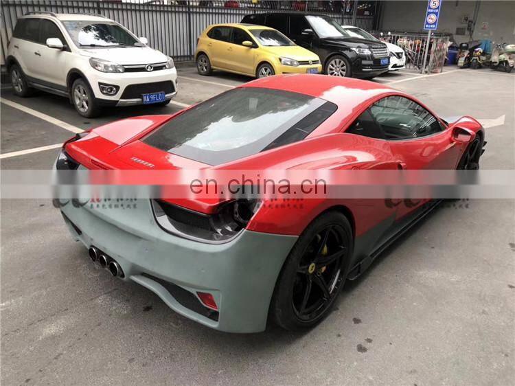 Body kit for Ferrari 458 in Prior Design style front bumper rear bumper hood carbon fiber front lip rear lip side skirts fenders