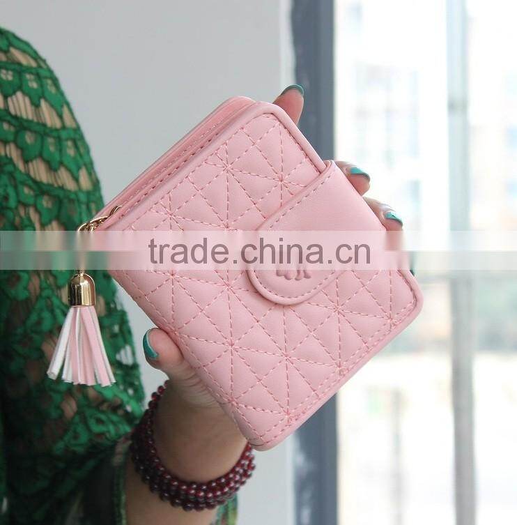 Multicolor Pink Blue Blck fashional de Ultimos moda ID card bank card Holder wallet cartera para dama