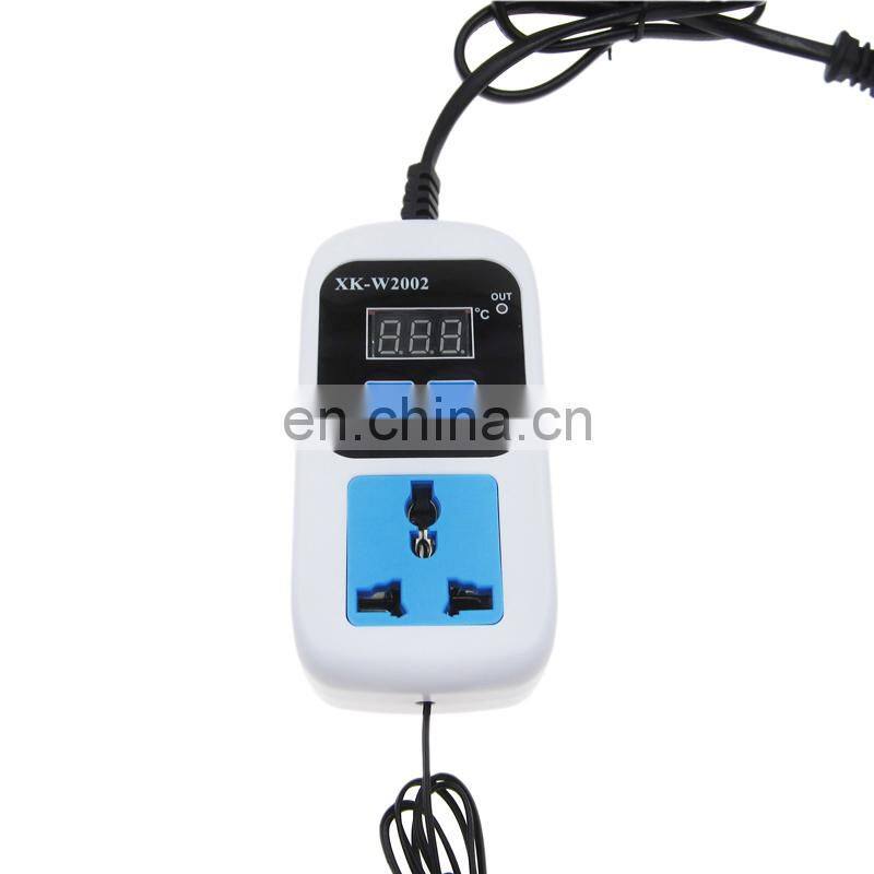 XK-W2002 w2002 Digital Thermostat Regulator Plug -50~110C Temperature Controller Switch AC 110-220V Microcomputer Socket