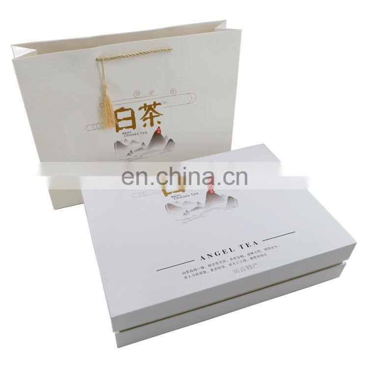 custom printed logo unique tea packaging boxes recyclable kraft coffee paper packaging gift box