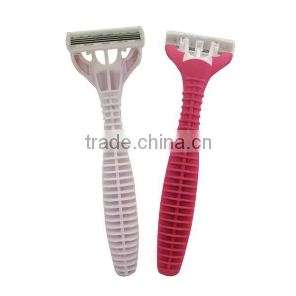 rubber handle twin blade razor