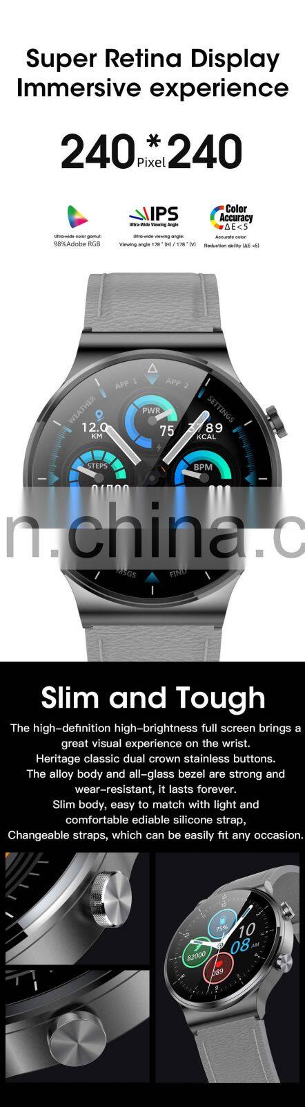 M2 Men BT Call Smartwatch IP68 Waterproof Heart Rate Health Sports Smart Watch Wireless Charging