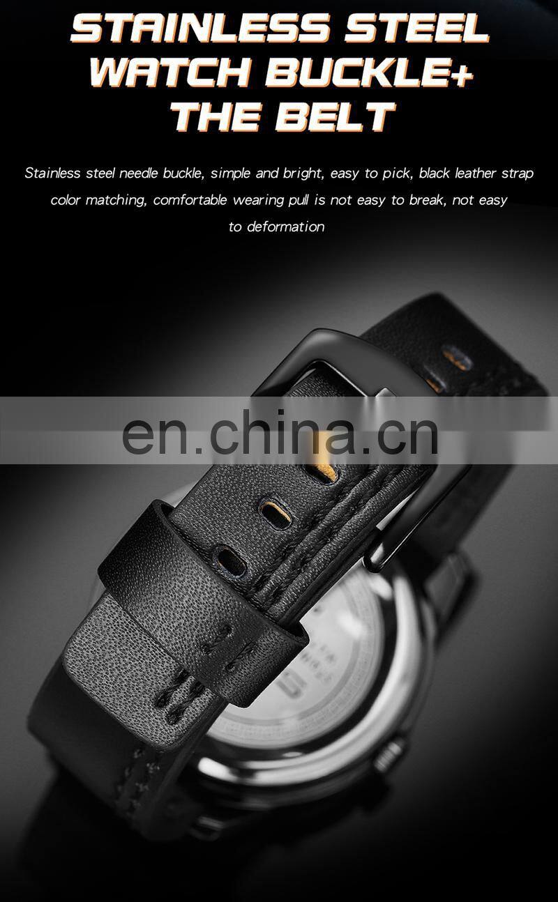SANDA P1063 New Design Style Men Quartz Watches Waterproof Dials Decoration Simple Sport Men Wrist Watch