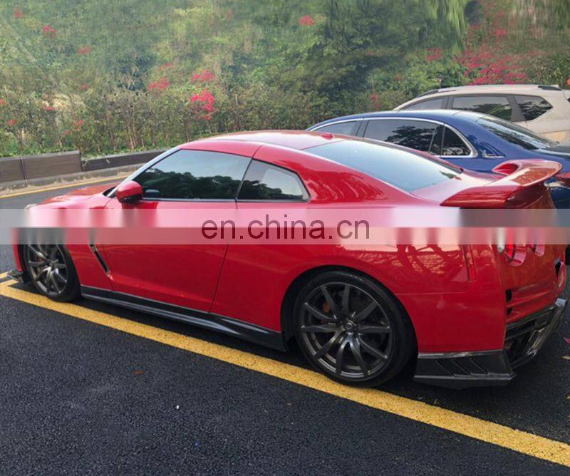 Runde Resin Half or Full Carbon Fiber For 2009-2021 Nissan GTR R35 Top Secret Style Body Kit Front Rear Bumper Lip Fender Hood