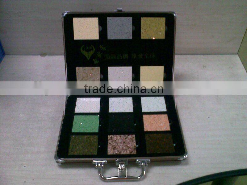 aluminum UV color chip box with inner lattice shape