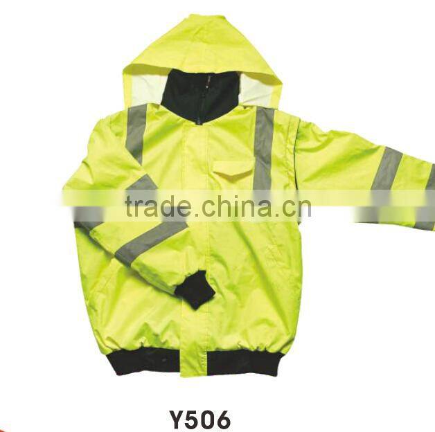3M reflective yellow cycling jersey bike safety jackets