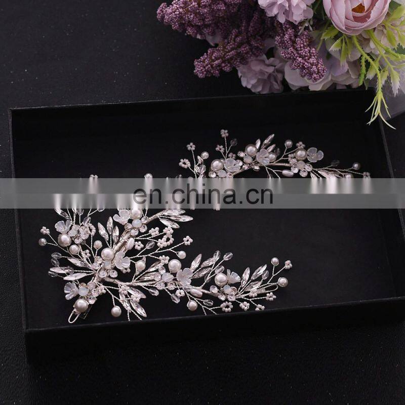 Silver Gold Bride Headwear Rhinestone Hair Jewelry for Women Tiaras Luxury Crystal Wedding Crown Diamond Bridal Headwear