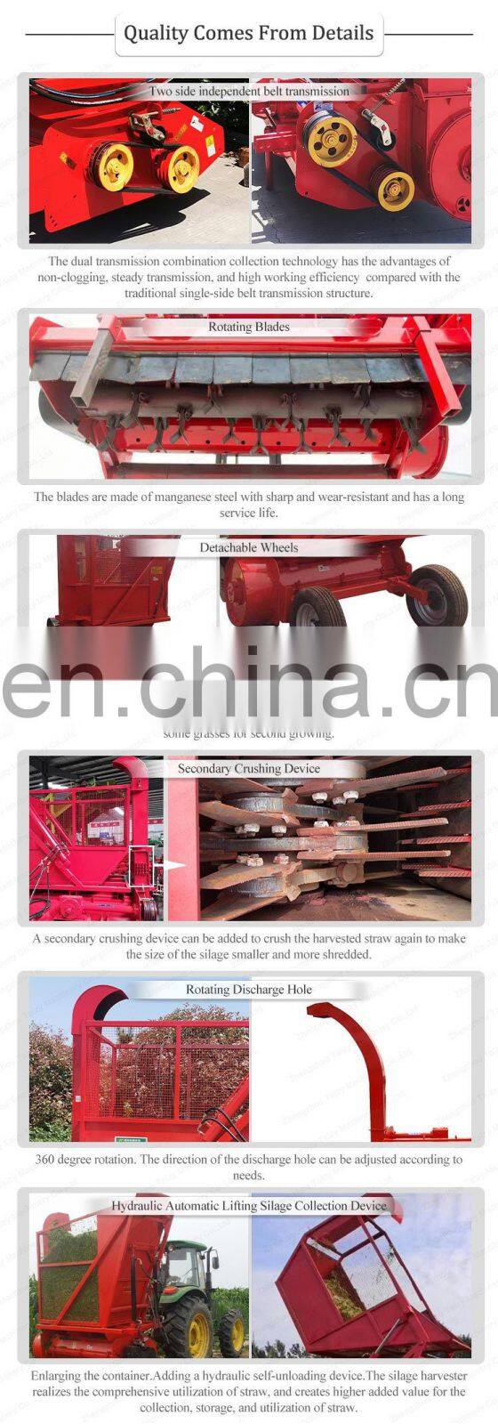 collector forage harvester grass cutter tractor corn stalk chopper