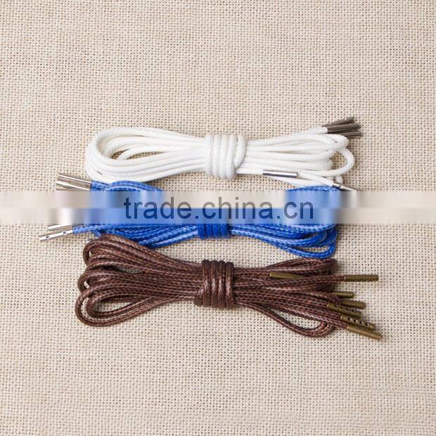 Custom wholesale round waxed cotton laces