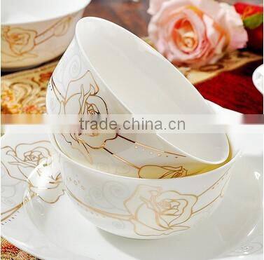 56 pcs flower dinner plate