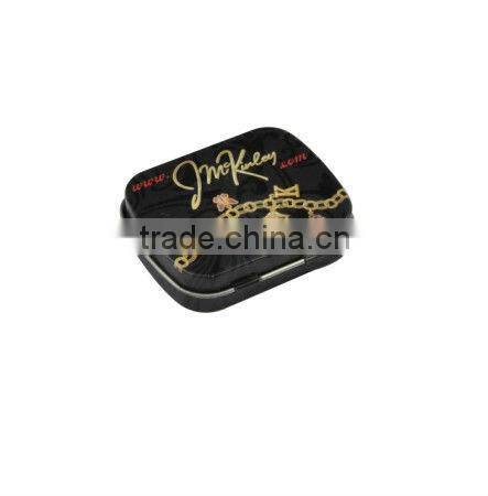Battery tin box with sliding lid