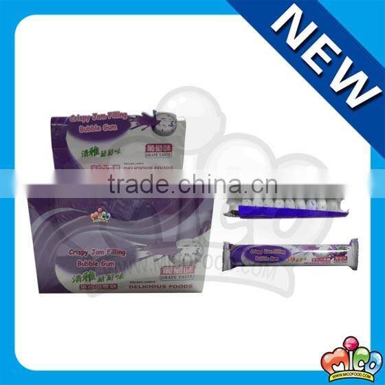 crispy fruit sweet jam filling bubble gum