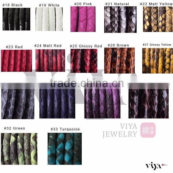 2016 China Factory Personal Logo Words Bracelet, Stingray/ Python Skin Leather Bracelet With Stainless Steel Skull Double Eyes