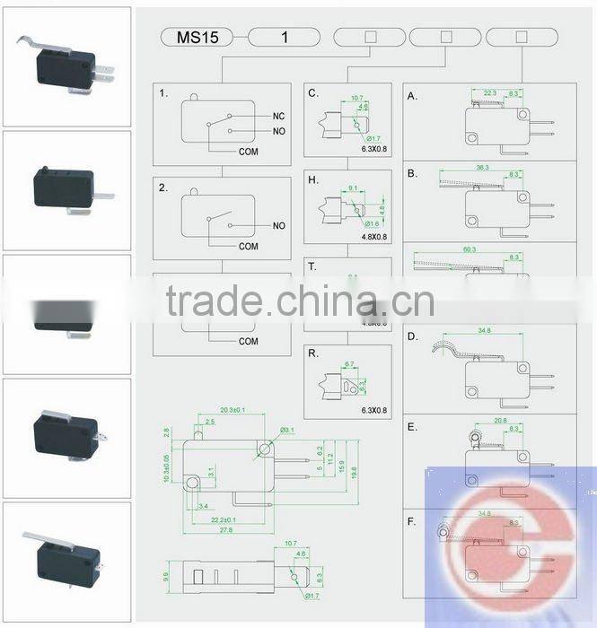 QUALITY limit micro switch