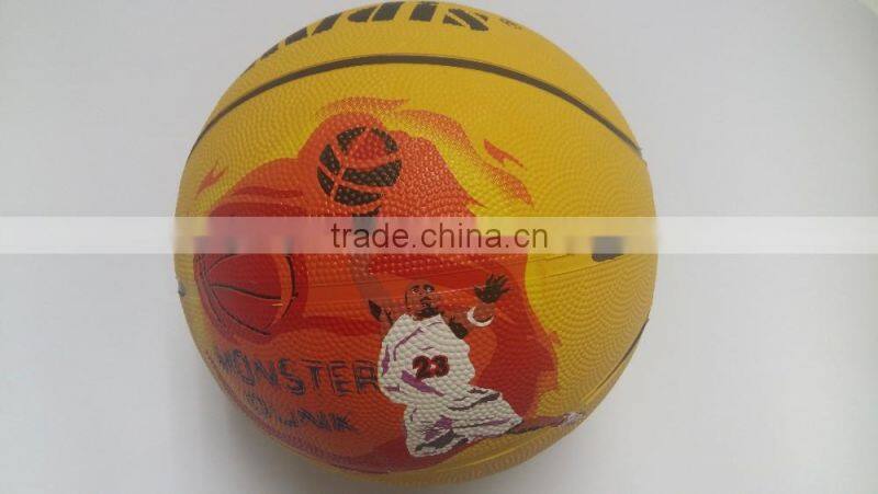Customized offical cheap rubber basketball size 7 for promotion