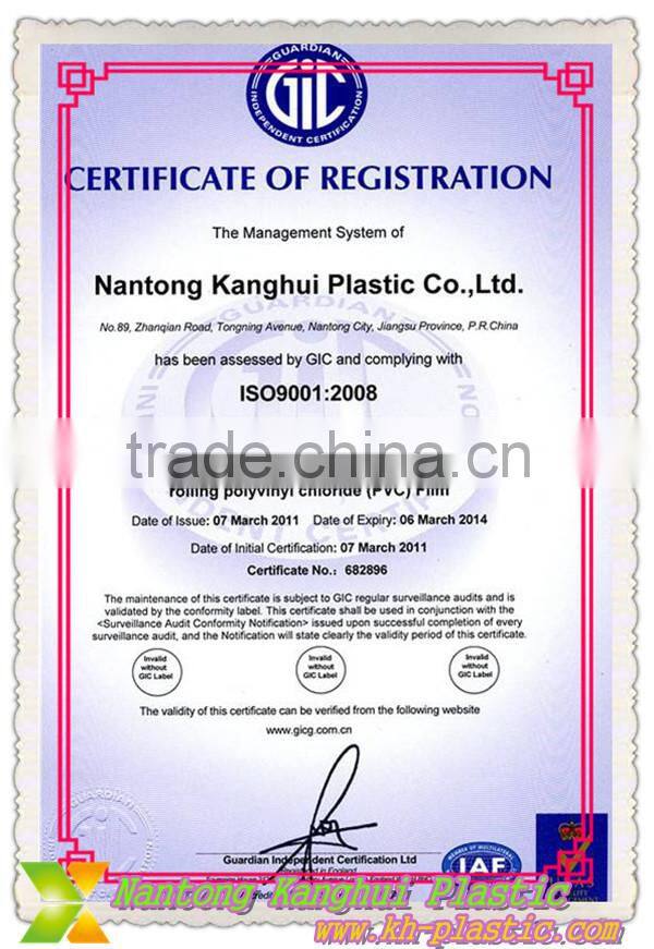Non phthalate transparent sheet
