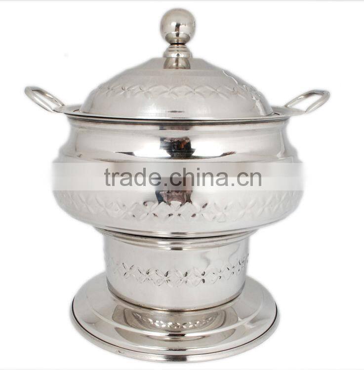 Steel Cheffing Dish, Wedding & Party utensils, food serving dish, hot keeping dish, Catering item, Hotel & Restaurant utensils