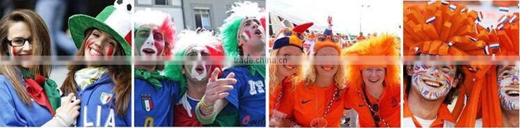 2016 Euro cup leather wrap nationall flag bracelet