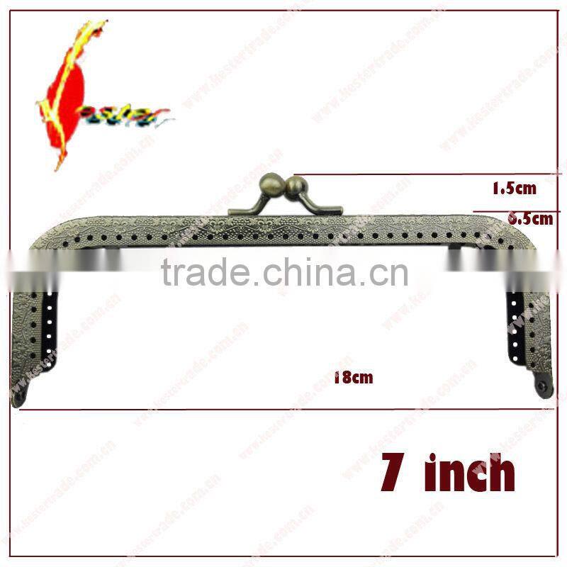 metal screw purse frame purse frame handle clip