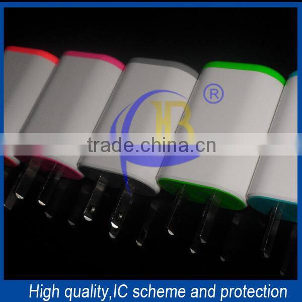 USB Charger with IC Protection Compatible for Samsung and for iphone Charger