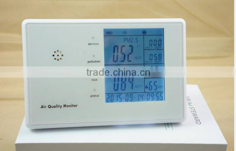 Ohmeka pm2.5 pollution sensor smoke gas detector at home or outdoor using wth best price