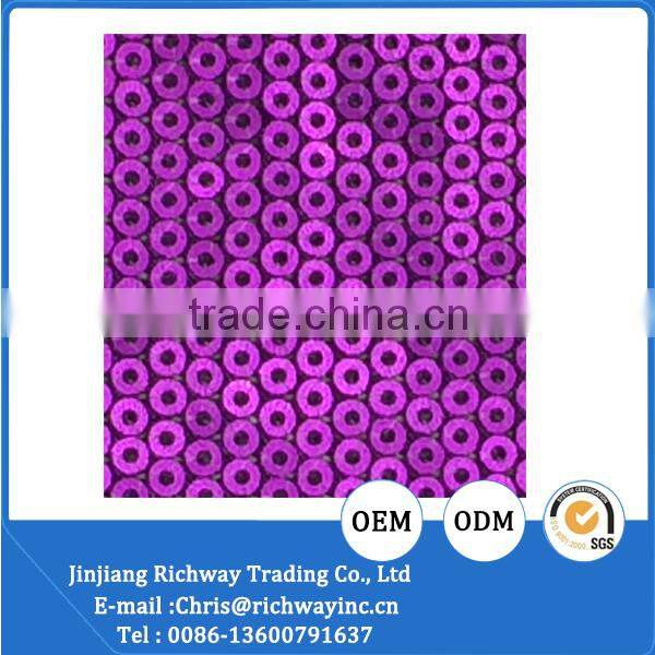 bright color sequin net embroidery fabric