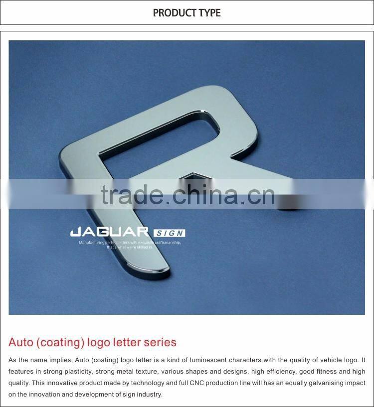 Custom Metal 3D Chrome Letters & Numbers Outdoor Advertising Signs