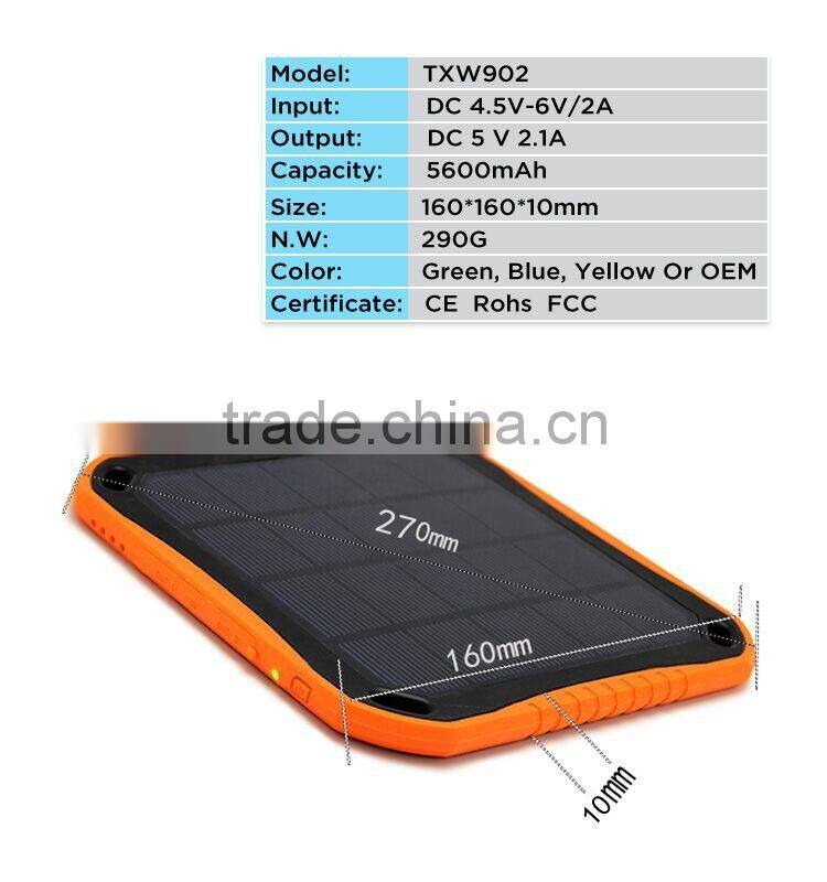 Popular solar power bank portable solar power bank solar outdoor camping solar power bank
