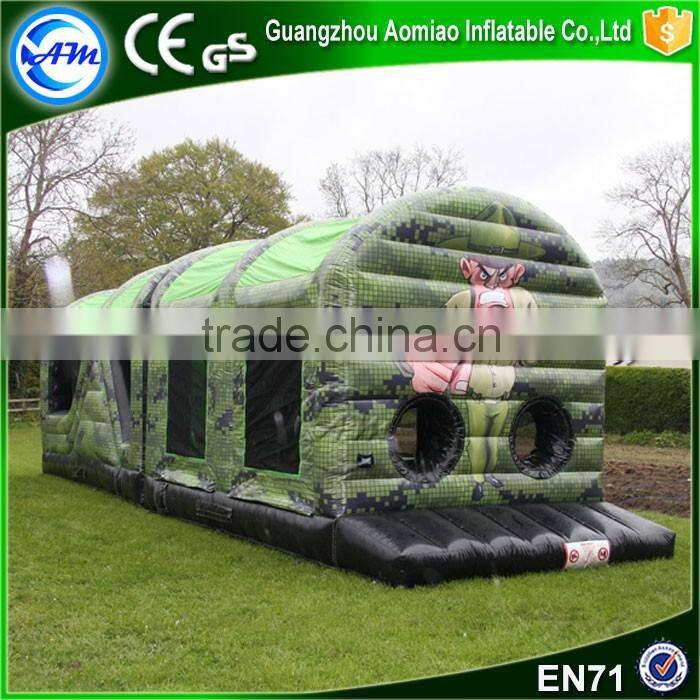 New design high quality boot camp inflatable turbo rush obstacle course adult inflatable obstacle course