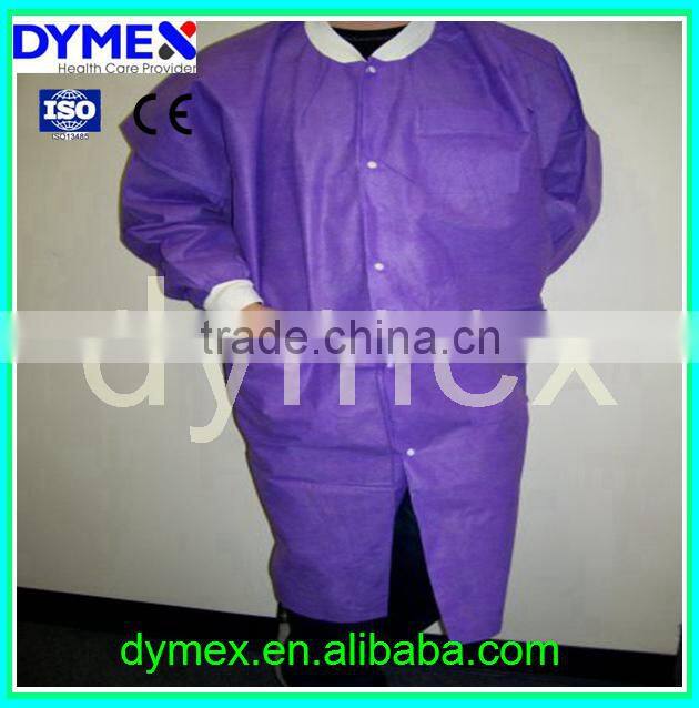 Nonwoven Fabric High Quality Disposable Keen Length Lab Coats
