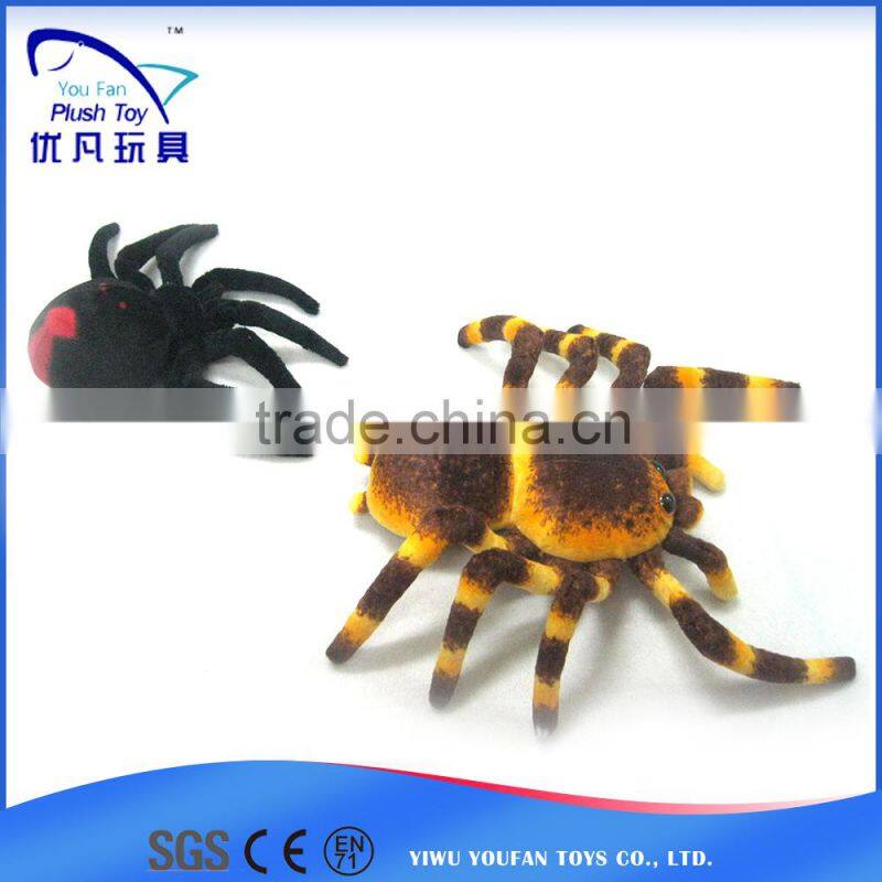 Factory custom kids souvenir 100% pp stuffed animal /plush soft tarantula 2015 high quality hot baby toys