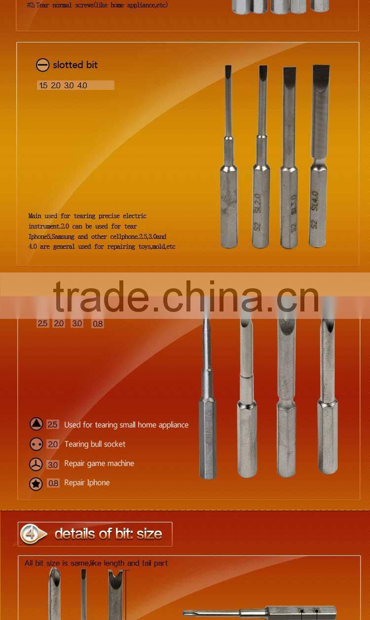 LAOA 25 in 1 high precise screwdriver set for repair cellphone clock laptop