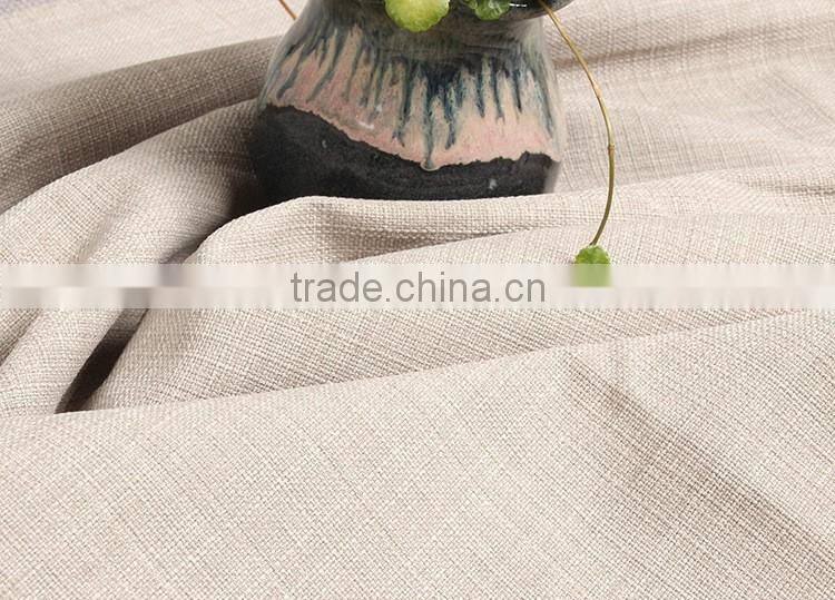 Factory Price Solid color thick cotton/linen sofa curtain tablecloth fabric