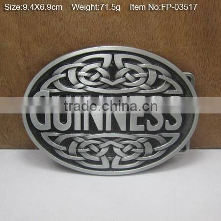 wholesale men's 35mm metal plate belt bucklewith Rhinestones