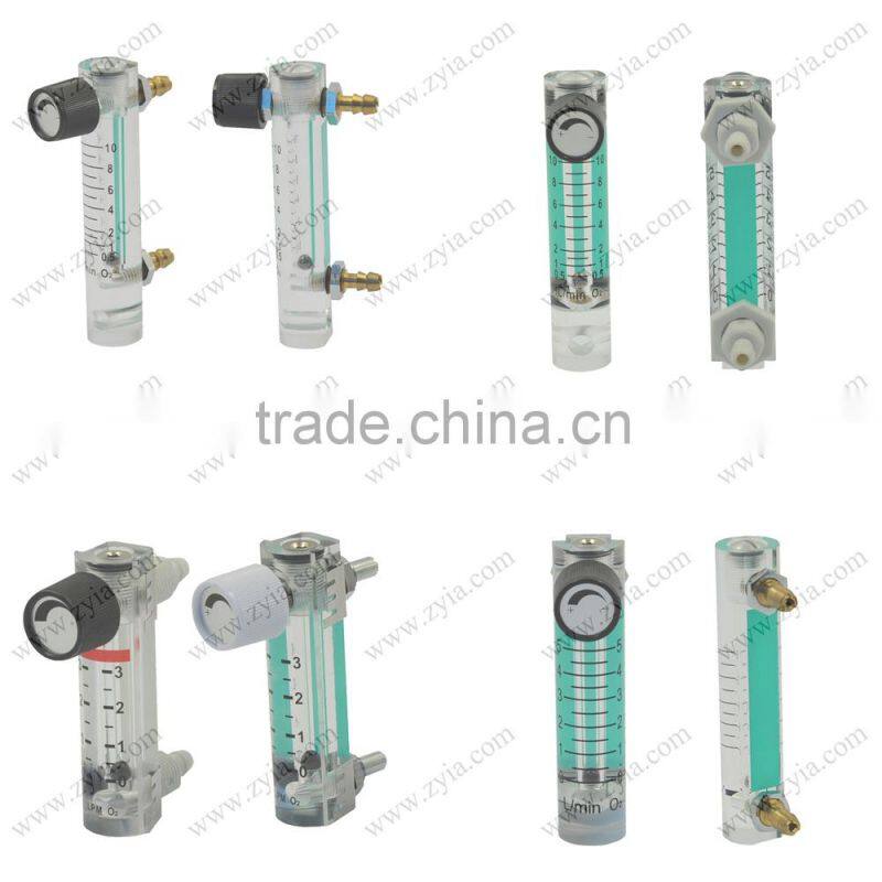 LZM-6T O2 acrylic flow meter for oxygen concentrator