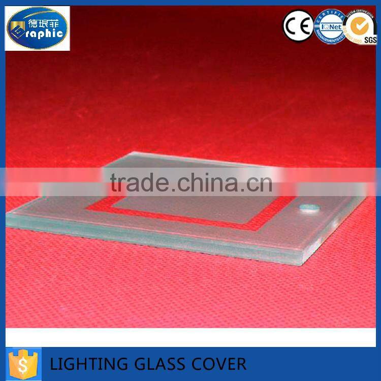 square light cover glass/oval lighting glass shade/glass lamp cover
