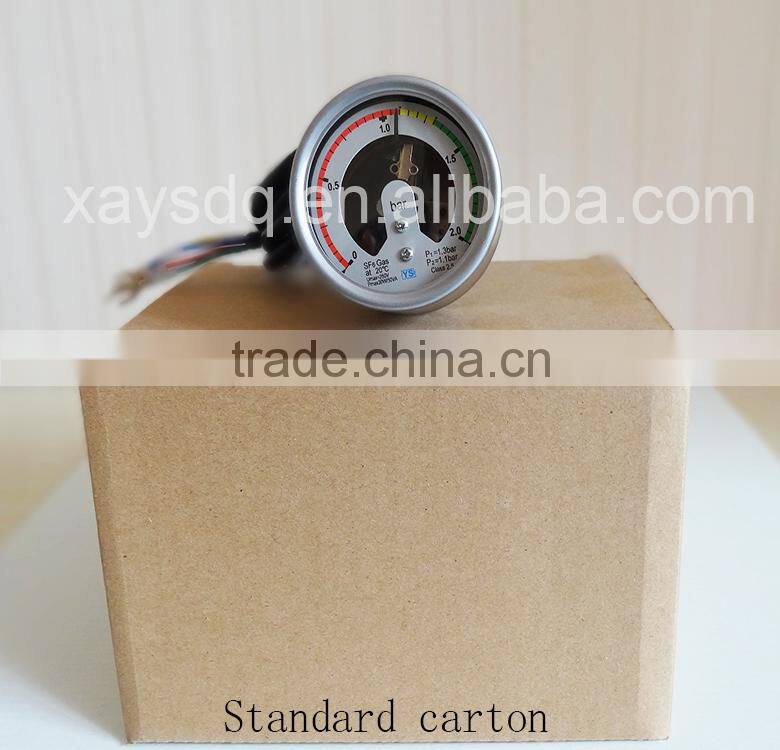 ISO9001,CE, high precision low pric Oil filled SF6 low price natural gas pressure gauge