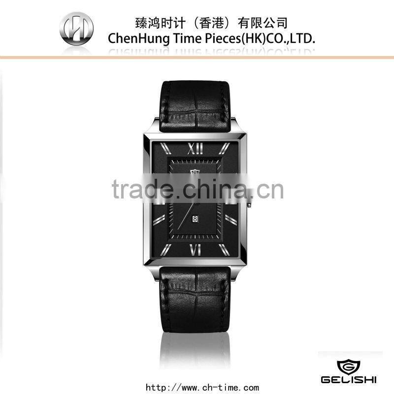 Men high quality stainless steel low cost wrist watch japan movt diamond quartz tainless steel case back watch