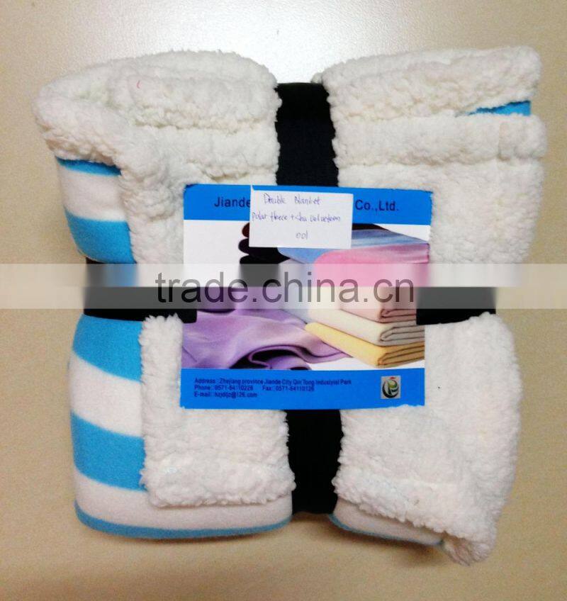 2015 Soft Luxury Fleece and Polar Fleece with Shu Velveteen for All Sizes Double Velvet Flannel Sherpa Fleece Plush Blanket