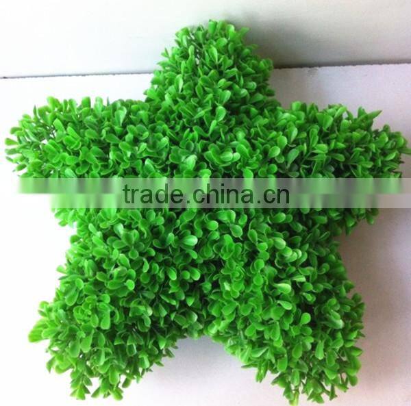 High emultion green decorative artificial star shaped potted bosai