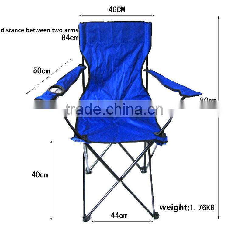 outdoor camping folding portable chair with handrail