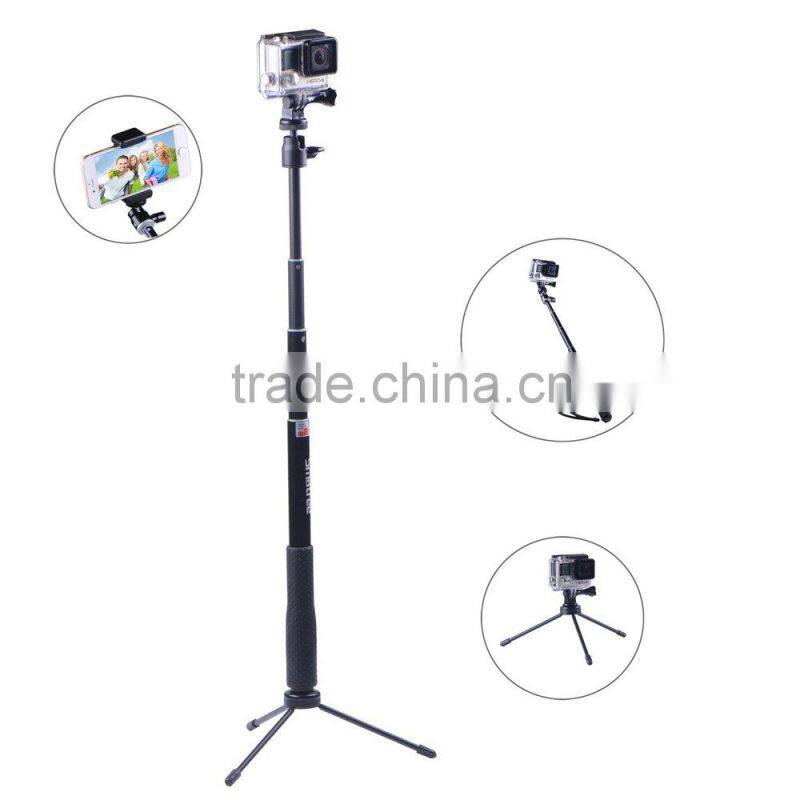 Smatree Gopro Accessories - SmaPole Q3 Telescoping Gopro Pole / Gopro Monopod with Tripod Mount Adapter+ Thumb Screw