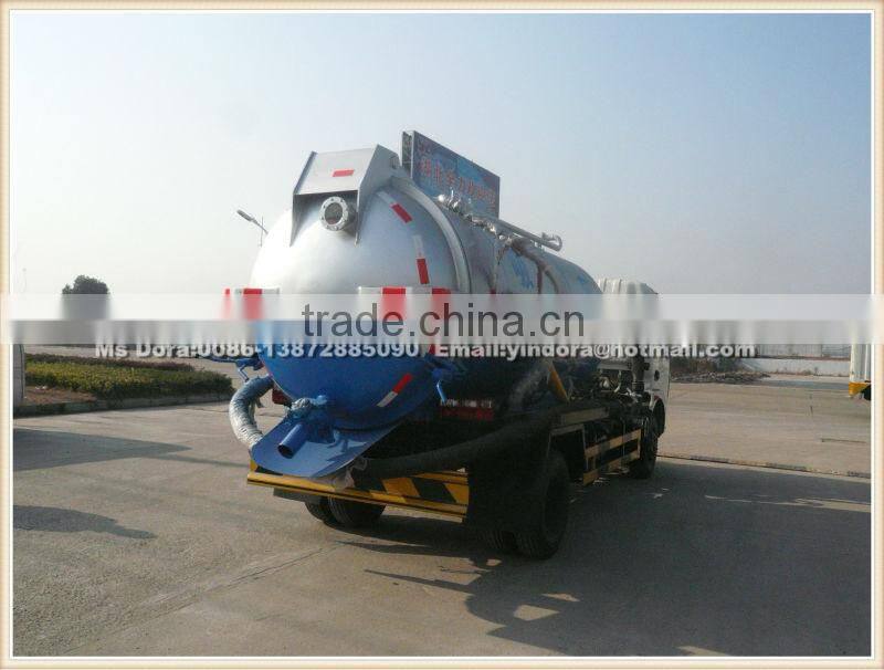 4x2 high quality vacuum truck for waste water suction