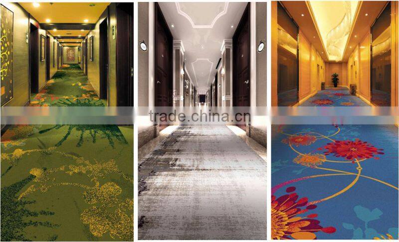 Econimic nylon printed carpet for hotel corridor