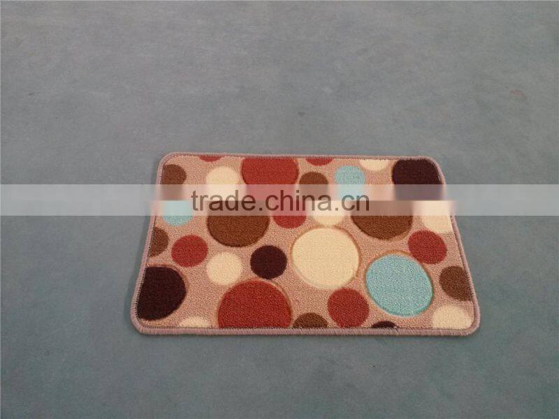 Multifunctional polyester loop pile printed logo mat