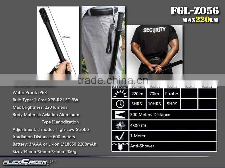 18650 and AAA battery attack head rechargeable R2 LED torch