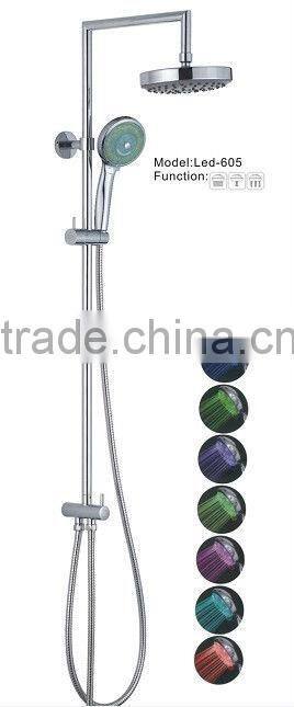 Led shower set new design shower faucet mixer rain shower set bath shower set