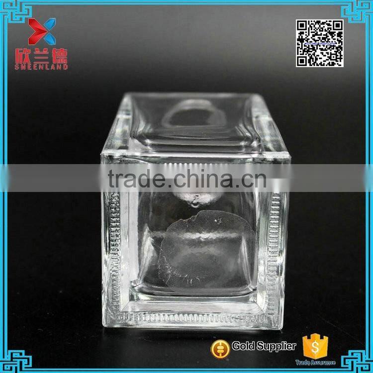glass diffuser bottle 200ml rectangle shape best quality glass bottle reed sticks
