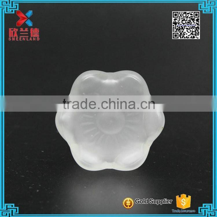 2016 New design flower shape glass lids wine bottle caps