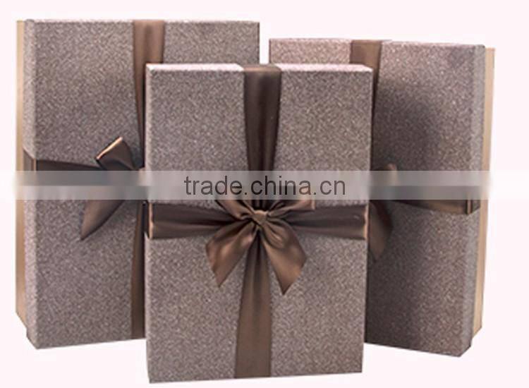 Customized paper box packaging gift cardboard box with ribbon paper gift box